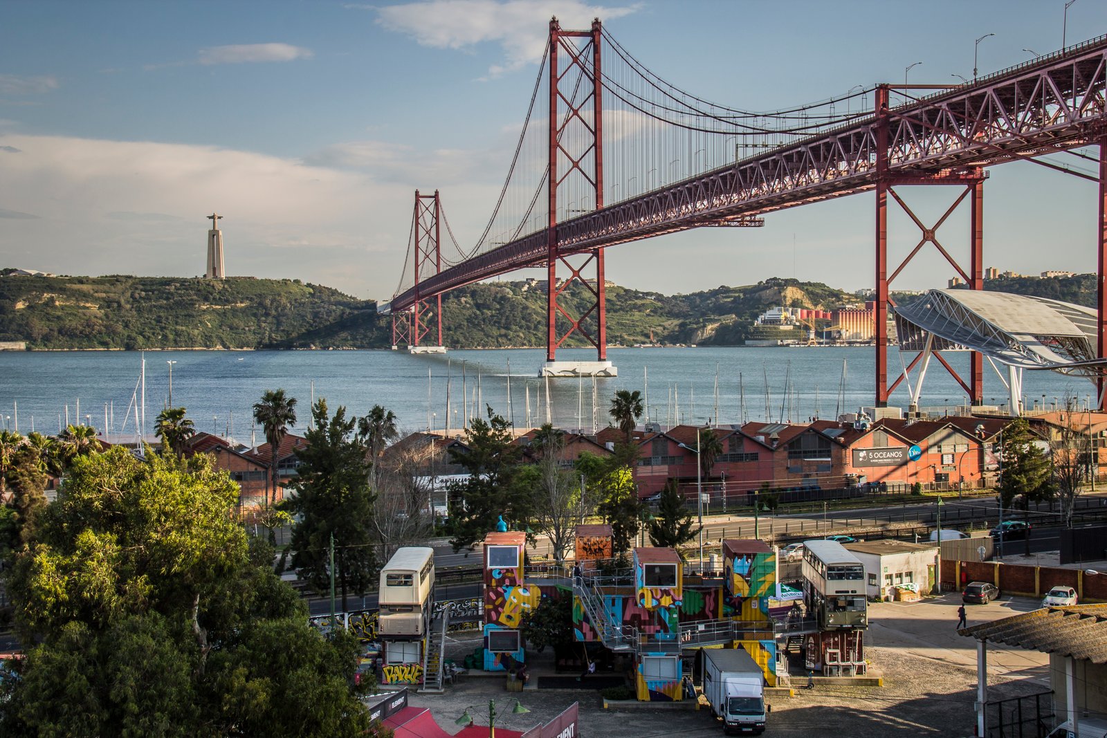 25 Abril Bridge from Alcantara Lisboa